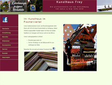 Tablet Screenshot of kunsthausfrey.de